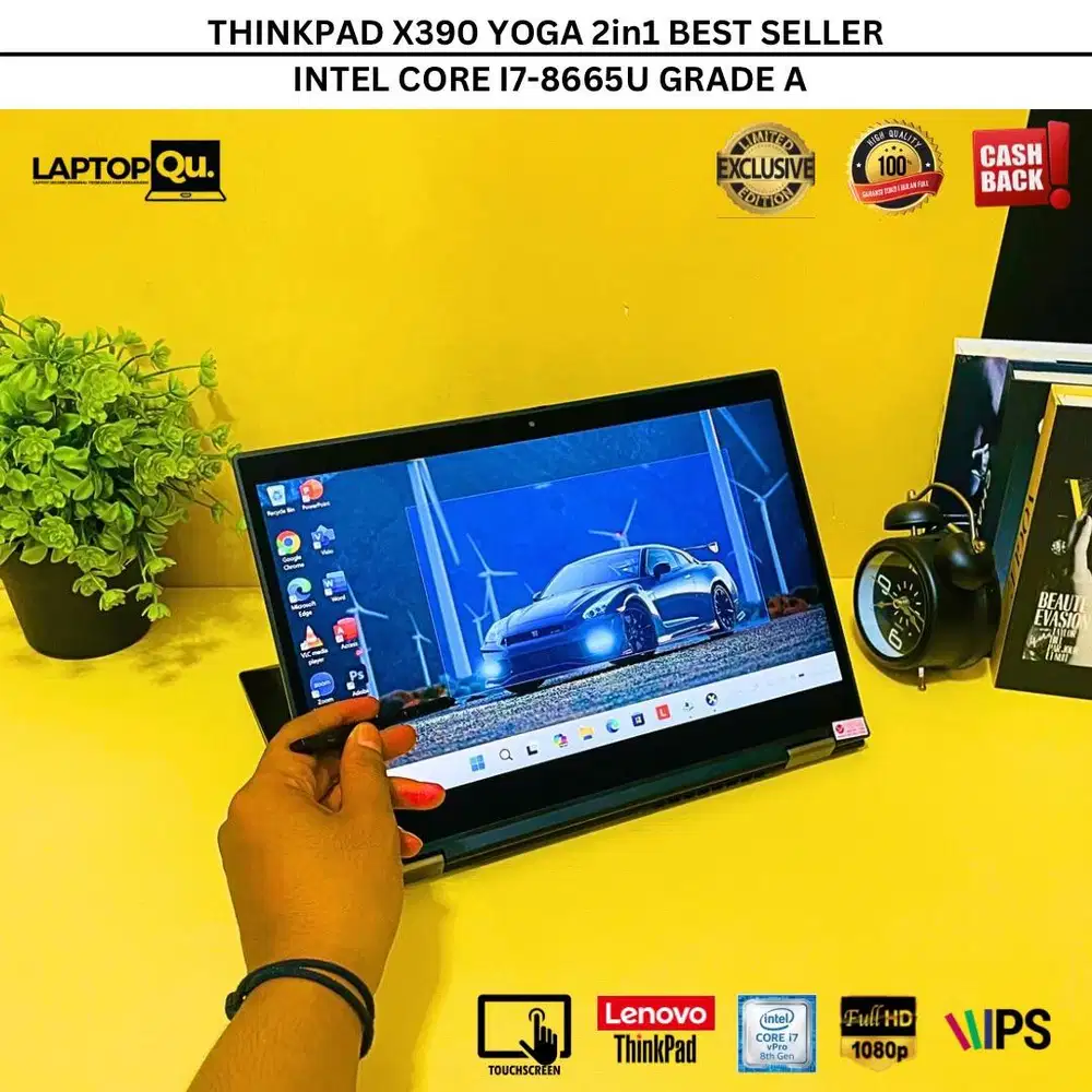 THINKPAD X390 YOGA 2IN1 i7-8665U RAM 16GB/SSD 256GB/FHD IPS/GRADE A