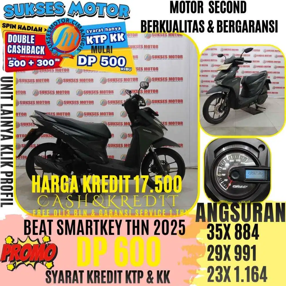 BEAT SMARTKEY TAHUN 2025 BERGARANSI CASHBACK UPTO 300 RIBUAN