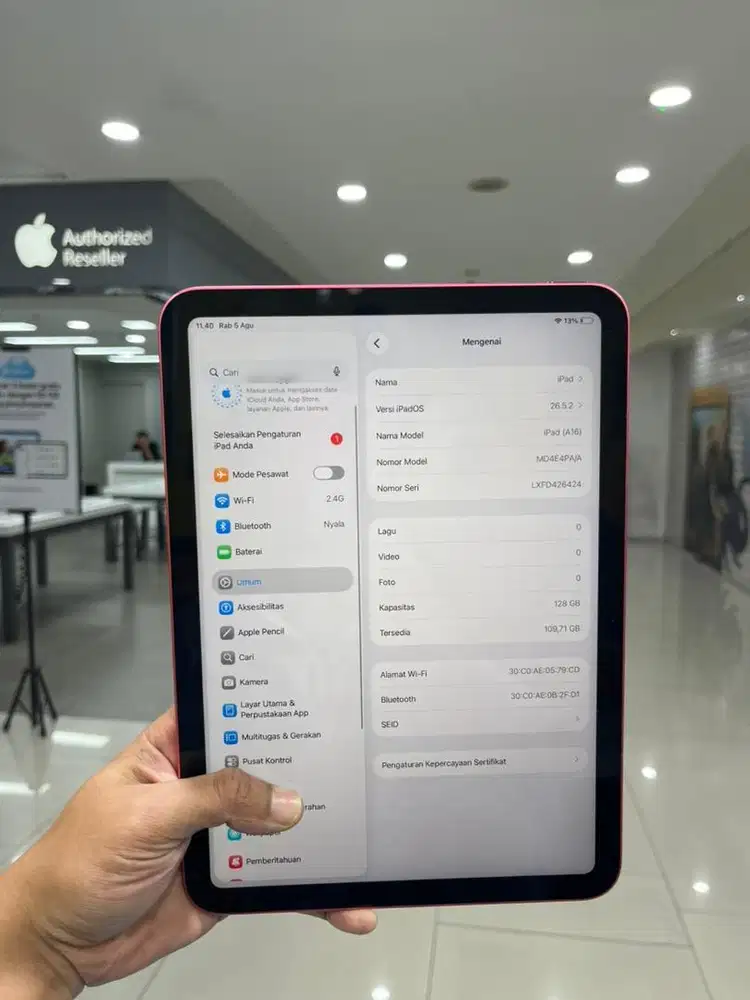 IPAD GEN 11 128 pink ibox