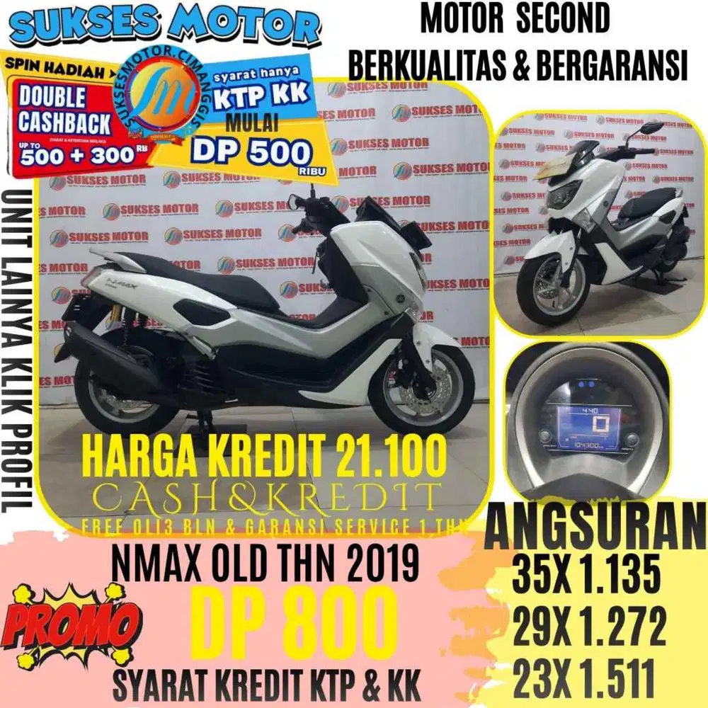 NMAX 155 OLD TAHUN 2019 BERGARANSI CASHBACK UPTO 300 RIBUAN
