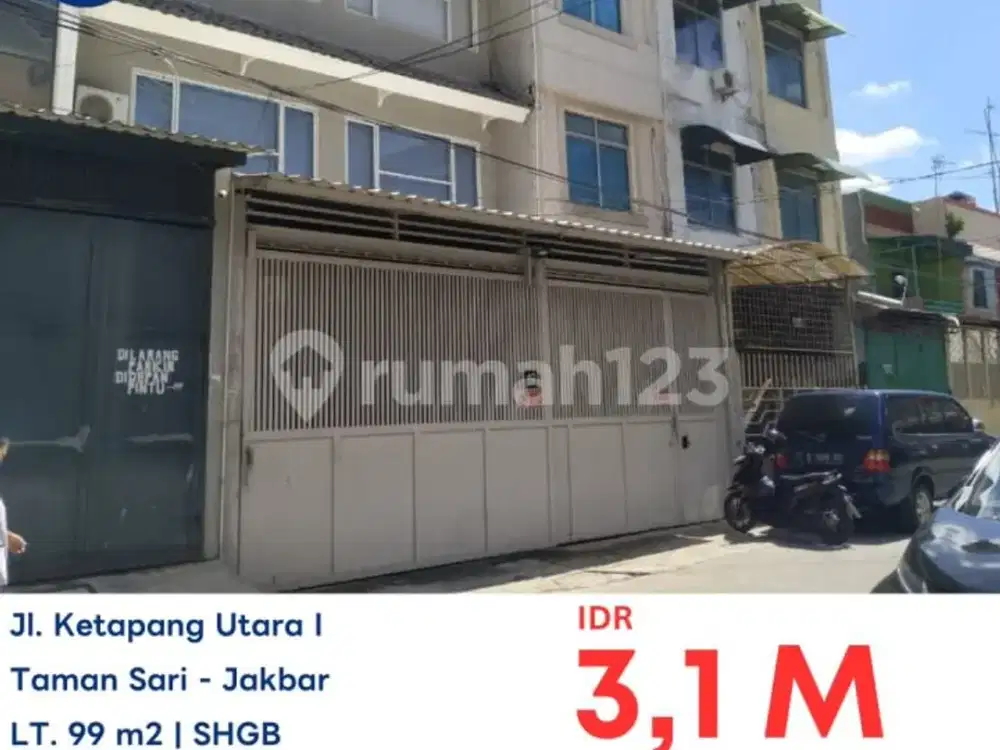 Dijual Rumah Lelang Aset Bank di Taman Sari Mangga Besar Jakarta Barat