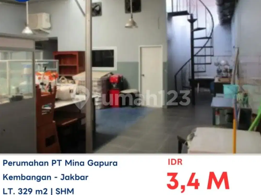 Dijual Rumah Lelang Aset Bank di Joglo, Kec. Kembangan, Kota Jakarta Barat (Dh. Walikota Jakarta Barat).B