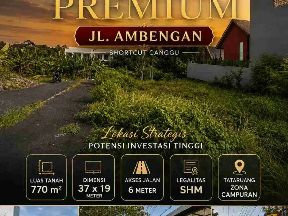 Tanah Premium Jl Ambengan Shortcut Canggu