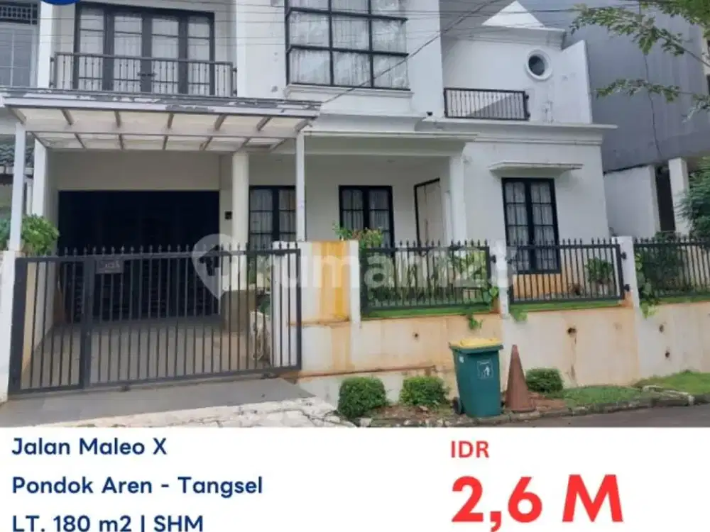 Dijual Rumah Aset Lelang Bank di Pondok Aren Tangerang Selatan