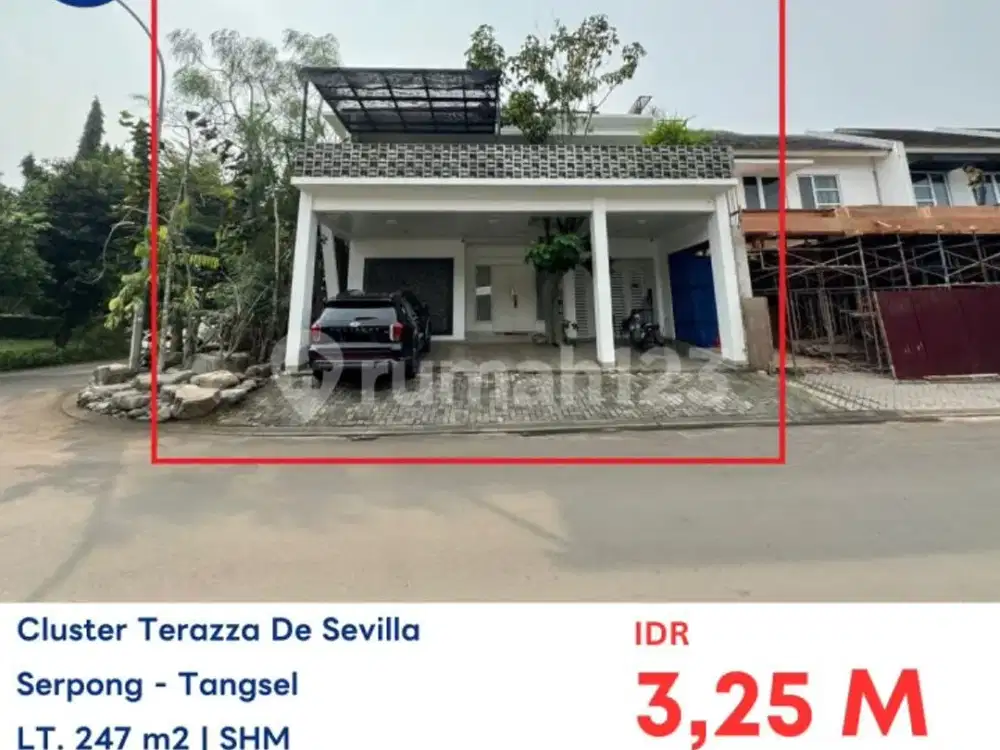 Dijual Rumah Aset Lelang Bank di BSD Cluster Terazza De Sevilla Tangerang Serpong