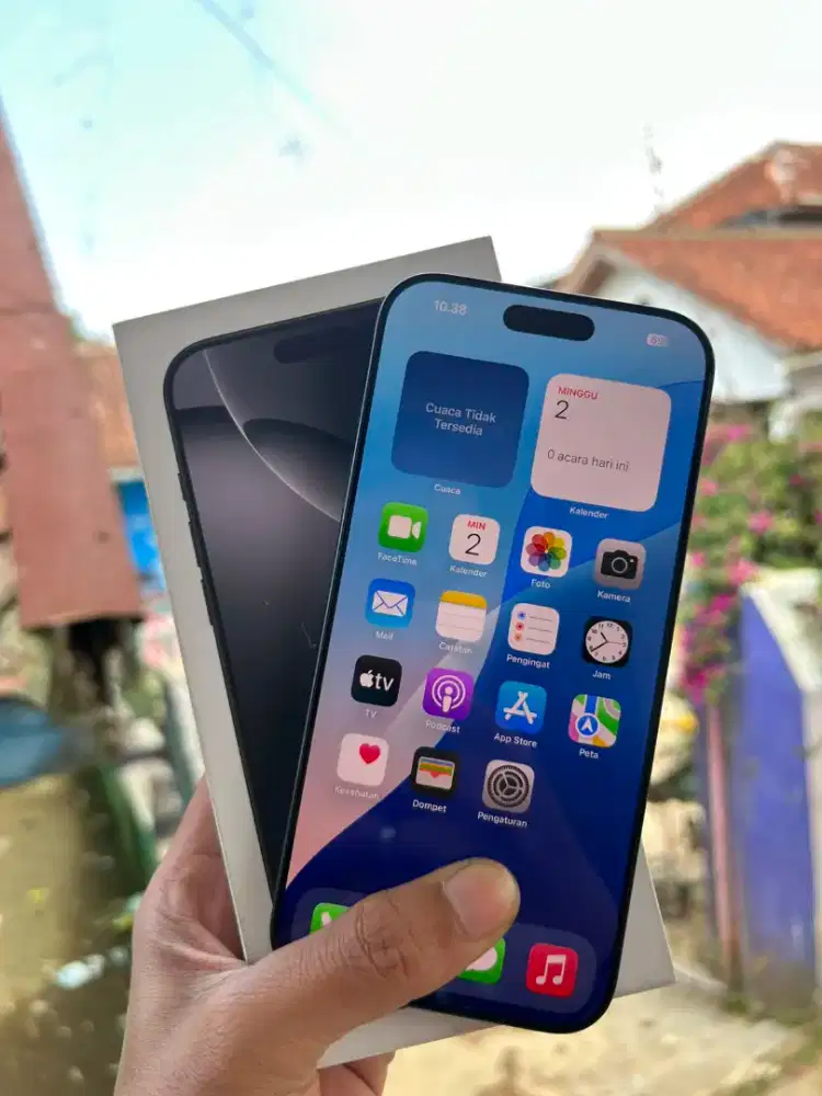 Iphone 16 pro max 256 ibox baru buka segel