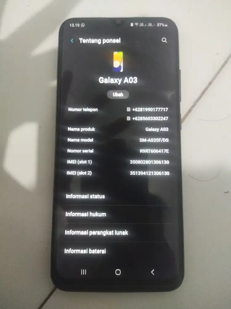 dijuk sammsung a03 batangan mulus