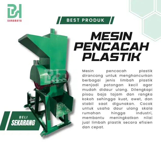 MESIN PENCACAH PLASTIK KMB 0,5 - BARU - TERMURAH