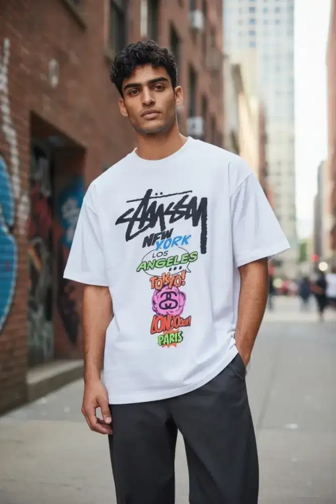 Tshirt Stussy World Tour White