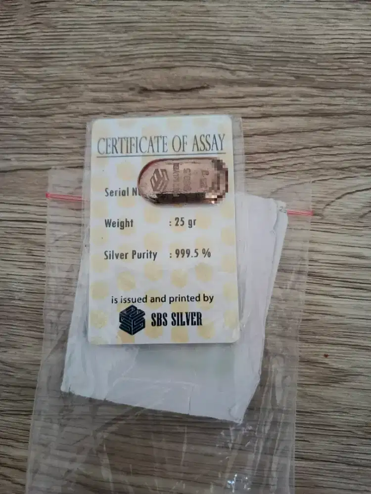 Perak 25 gram sbs