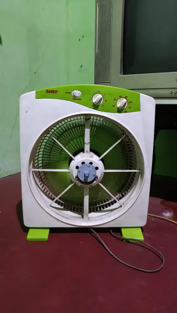 kipas angin sanex box fan 12 in