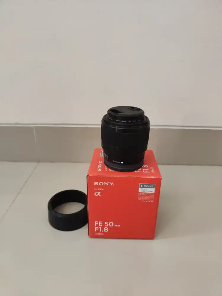 Lensa Sony FE 50mm F 1.8 Fullset