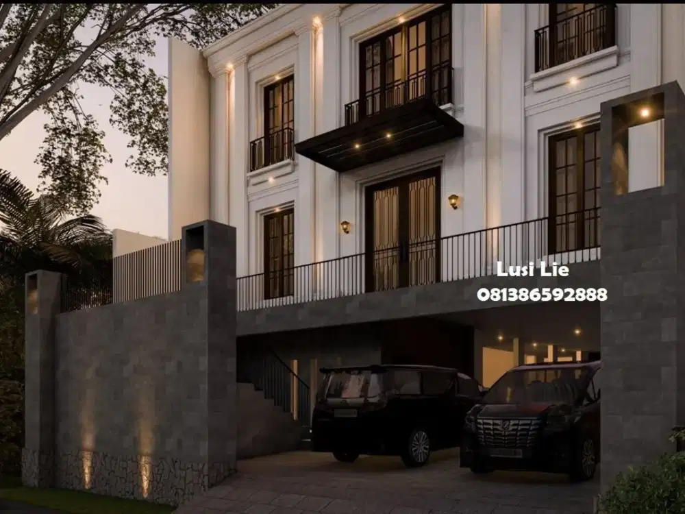Rumah mewah brandnew Kemang Jl. Bangka, luas 780m 3 lantai