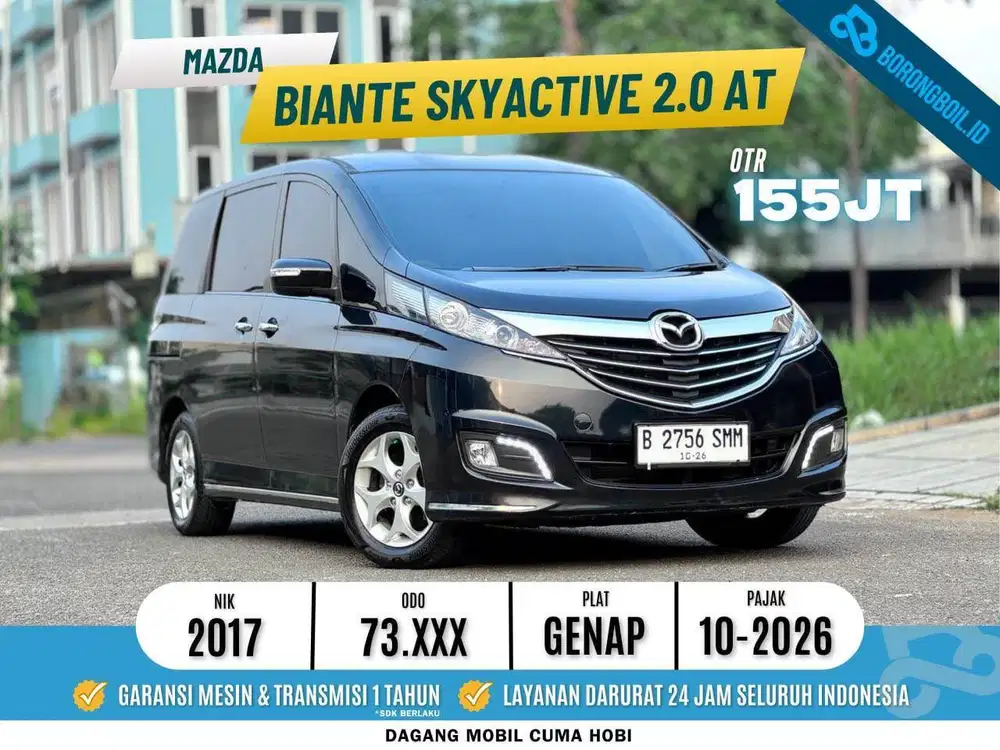 Mazda biante skyactive 2.0 AT 2017 Hitam DP 13 JUTA