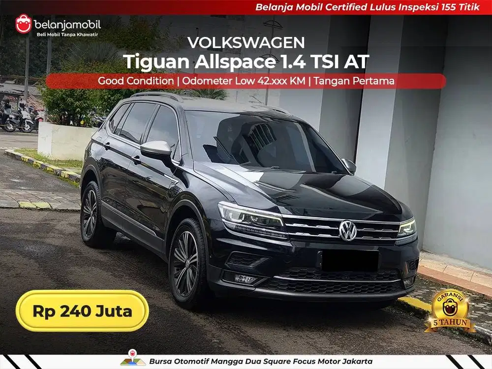 [ KM LOW ] Volkswagen VW Tiguan Allspace 1.4 TSI AT Hitam 2020/2021