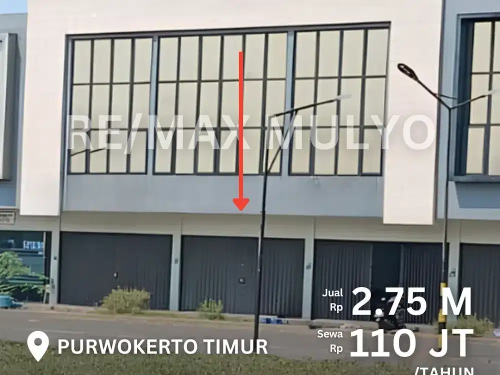 Dijual dan Disewakan Ruko Luas Strategis Komplek Pertokoan Area Purwokerto