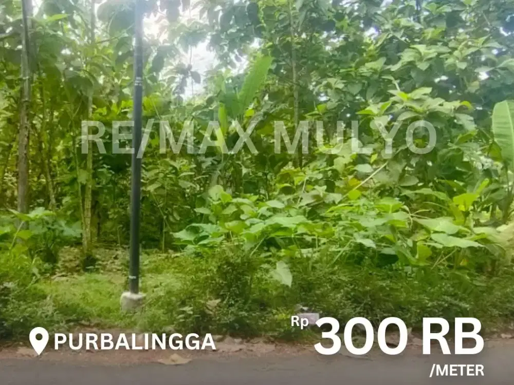 Dijual Tanah Murah Lokasi Hook Akses Mobil di Purbalingga