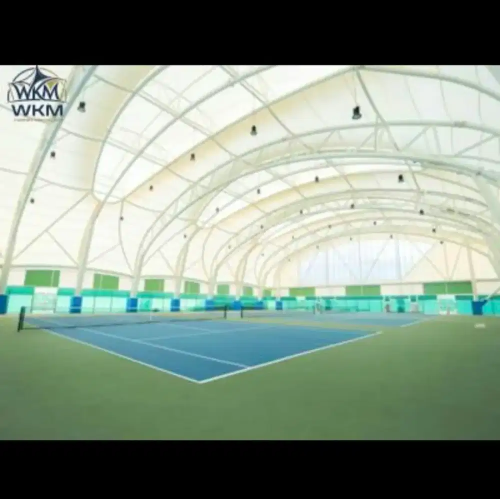 Sport Club. Atap Padel. Parkir. Mall. Canopy Membrane. Kanopi Membran