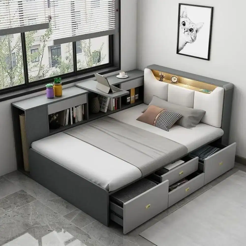 Dipan minimalist ranjang modern tempat tidur modern