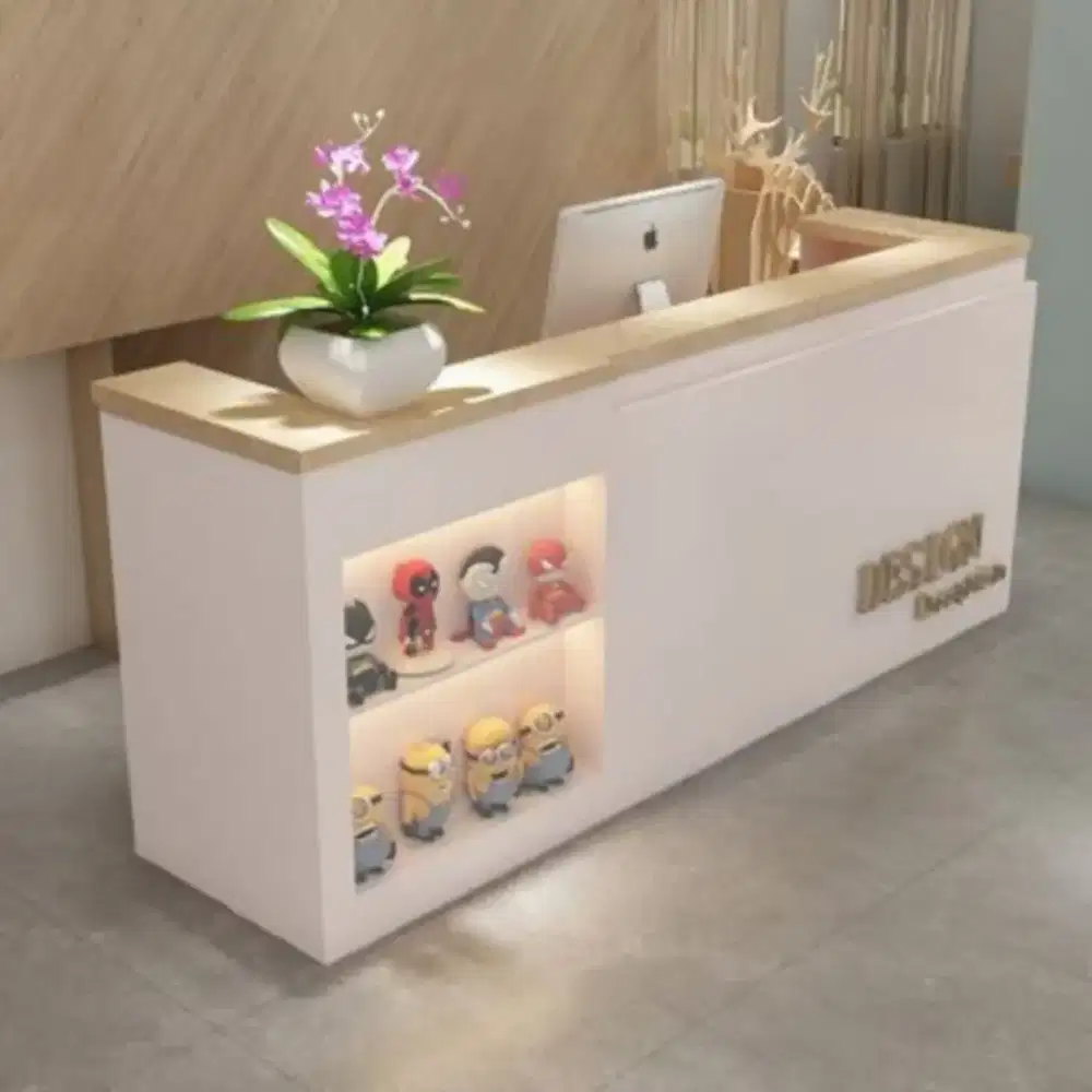 Meja kasir meja salon meja resepsionist meja coffe