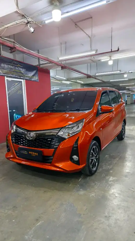 Calya G AT 2023 matic orange metalik bukan sigra