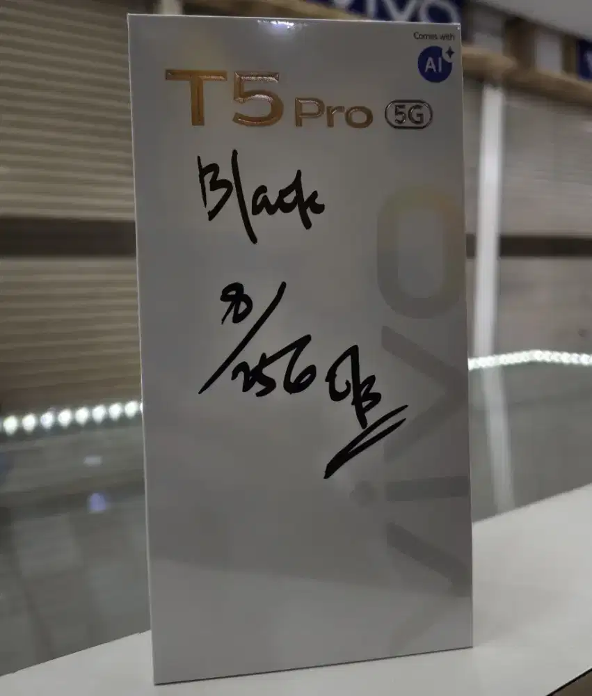 VIVO T5 Pro 5G 8GB+256GB Black BNIB Garansi Resmi Indonesia