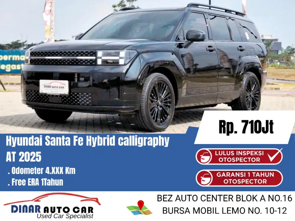 (4Rb) Santa Fe HEV Calligraphy 2025 Warenty Service On *Dinar auto*