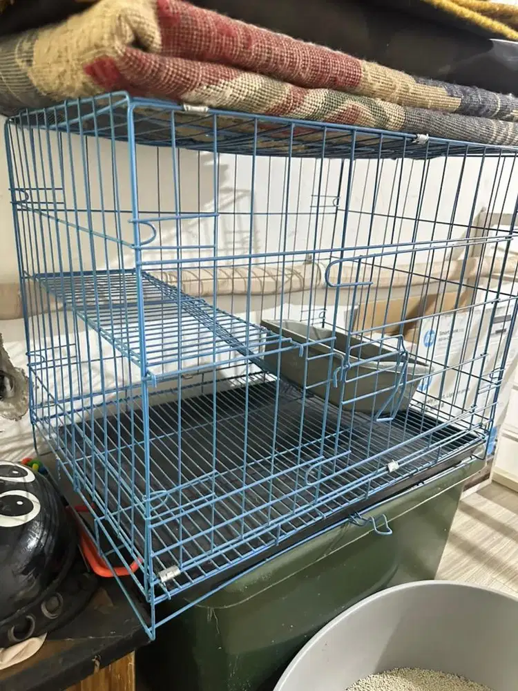 Kandang kucing tingkat ukuran 60x40cm