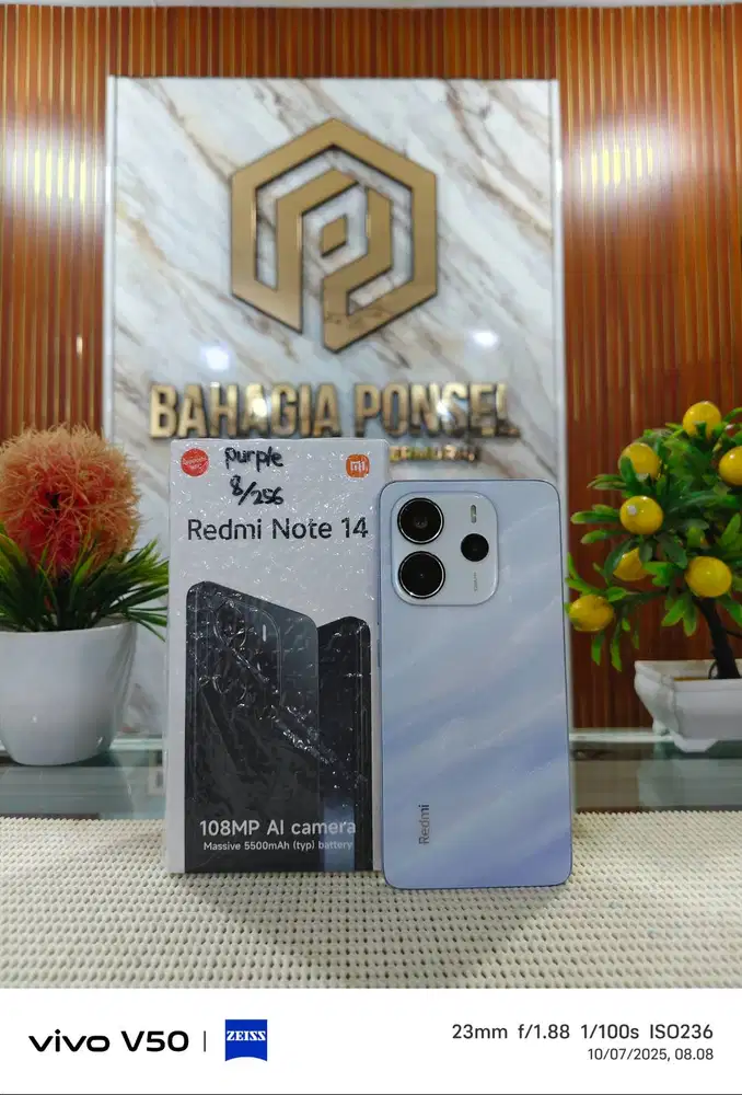 Redmi Note 14 Ram 8+8Gb/256Gb Fulset Original 100% Like New Bergaransi