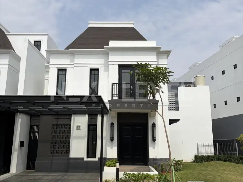 Rumah hoek cantik di cluster jasmia summarecon crown gading