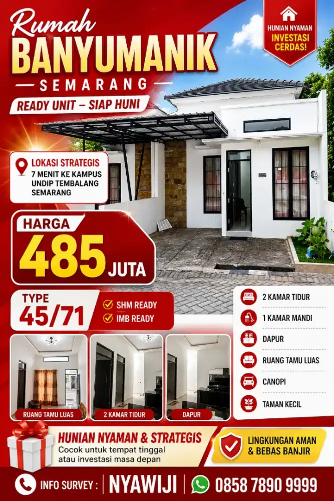 RUMAH CIAMIK FREE PERABOT PROMO SANGAT MURAH