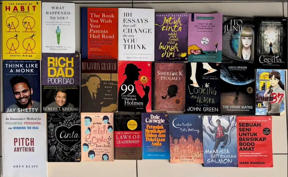 DIJUAL MURAH AJA BUKU NOVEL DAN LAINNYA HARGA TANYA BY CHAT