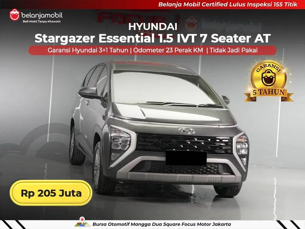 [ KM 28 PERAK ] Hyundai Stargazer Essential 1.5 IVT 7 Seater 2026 2025
