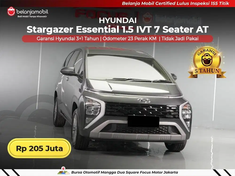 [ KM 28 PERAK ] Hyundai Stargazer Essential 1.5 IVT 7 Seater 2026 2025