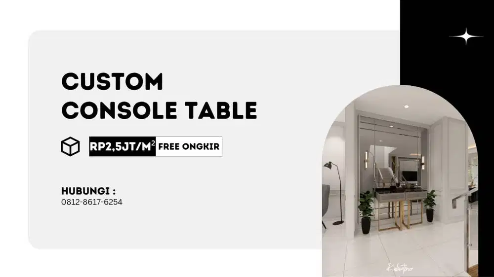 Custom Console Table Minimalist