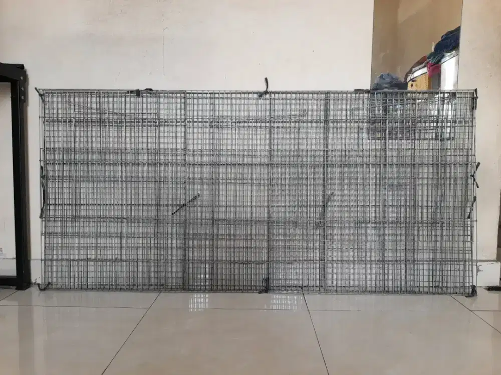 kandang kelinci 3 hole standard indukan 150cm full panel galvanis