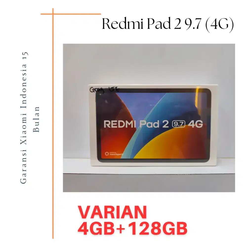 Redmi Pad 2 9,7 LTE Garansi Resmi Indonesia
