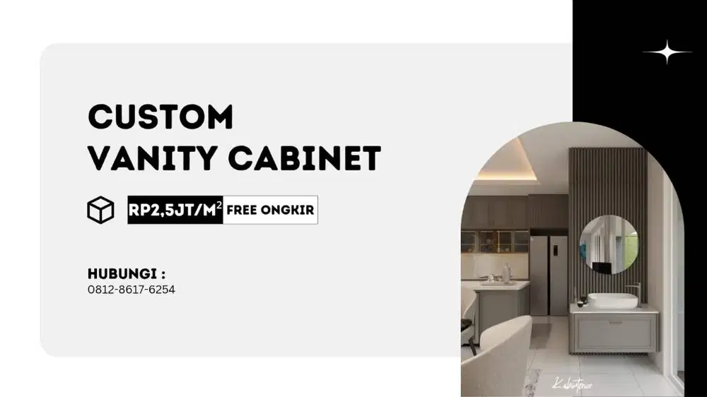 Custom Vanity Cabinet Minimalist