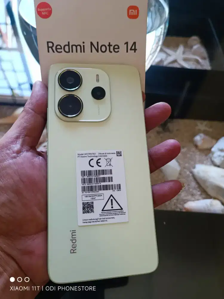 Redmi note 14 4g 8/128 mulus seperti baru dan lengkap mesin segel