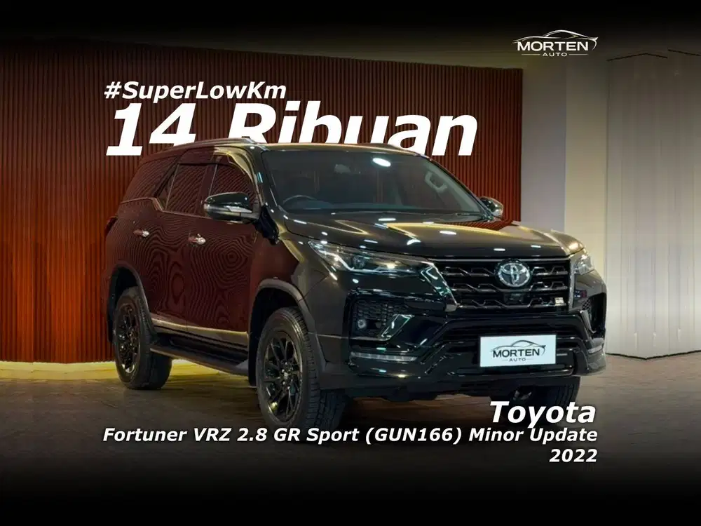 [Super Low Km!!!] Toyota Fortuner VRZ 2.8 GR Sport (GUN166) Minor Upda