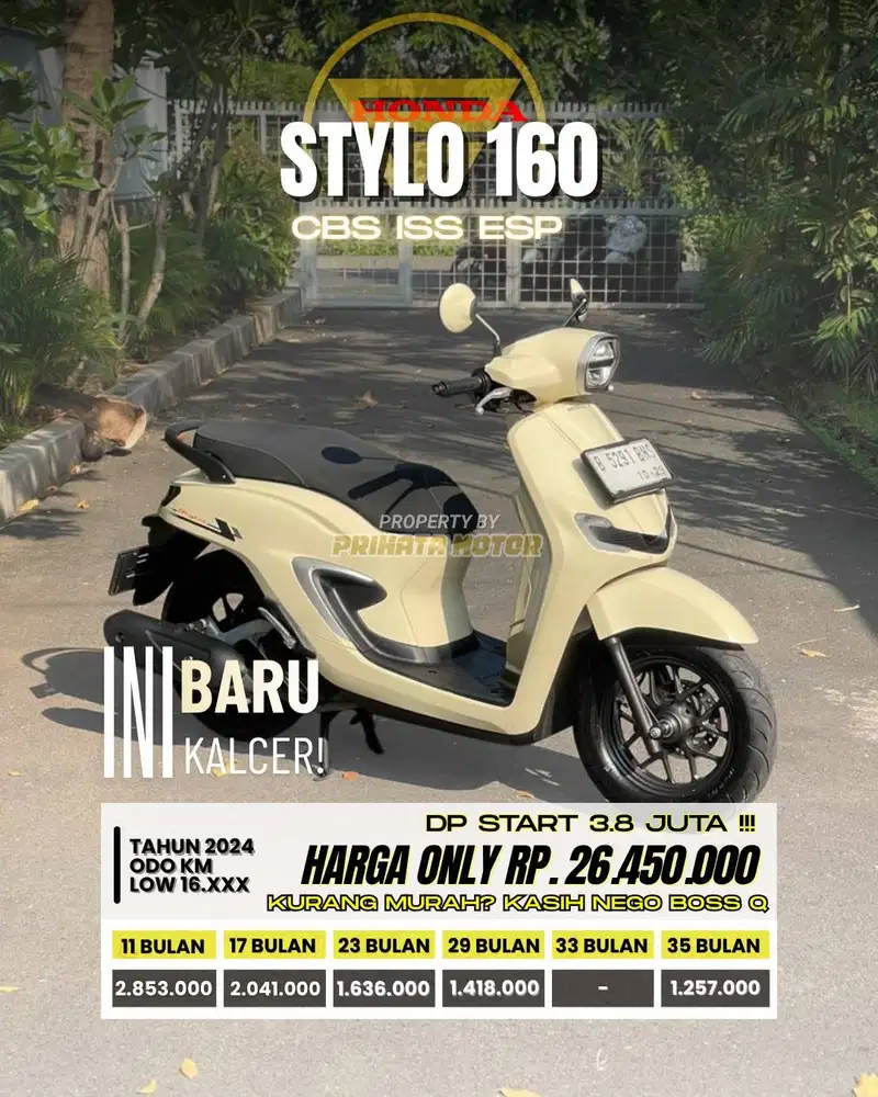 HONDA STYLO 160 CBS ISS ESP 2024
