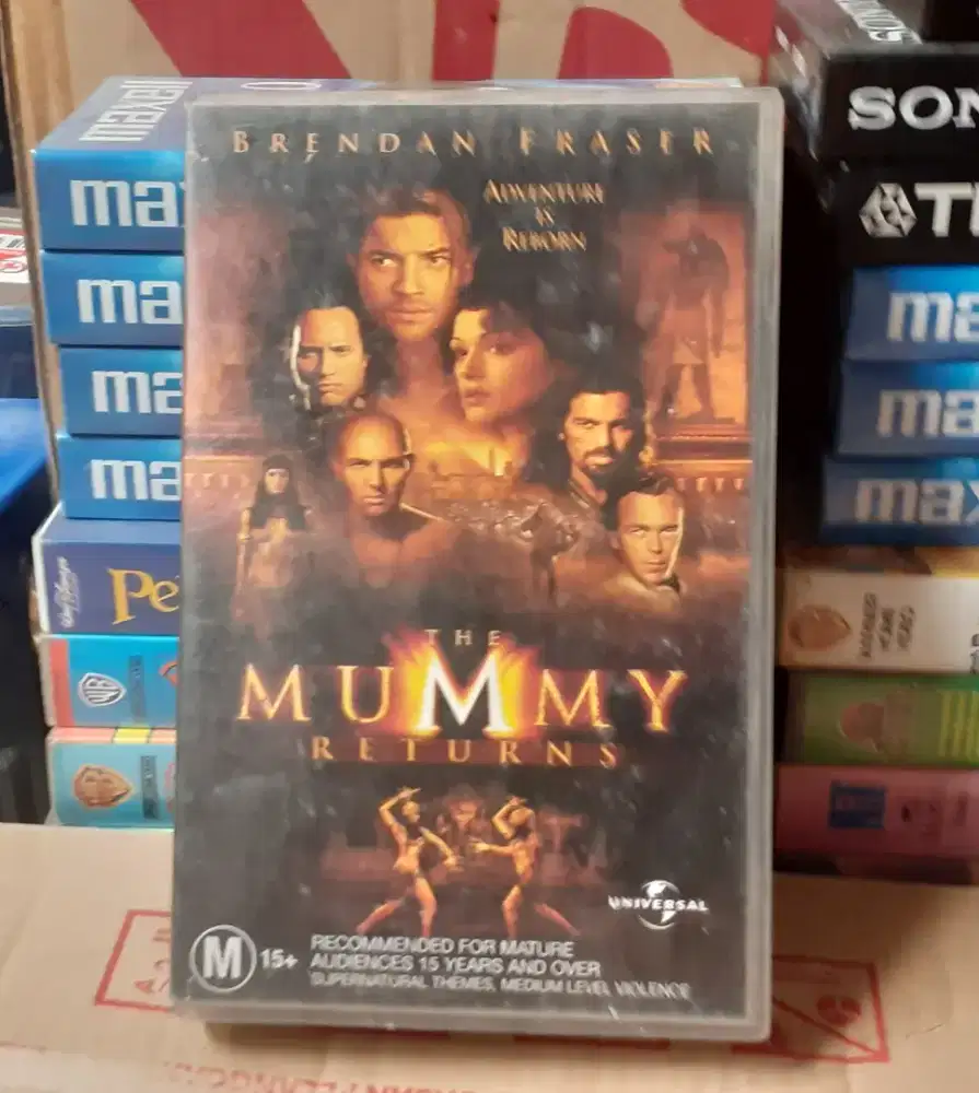 CASSETTE VIDEO VHS FILM THE MUMMY RETURNS