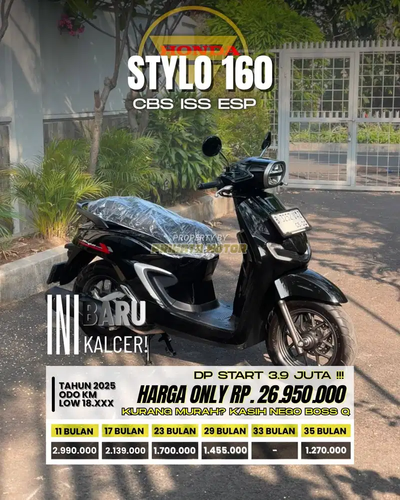 CREDIT DP MULAI 3.9 JUTA !!! HONDA STYLO 160 CBS 2025