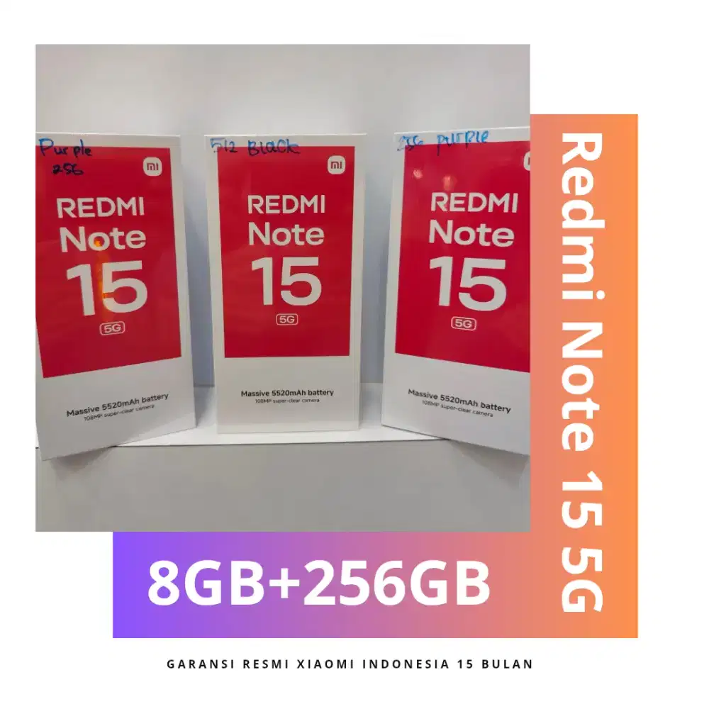 Redmi Note 15 5G 512GB Garansi Resmi Indonesia