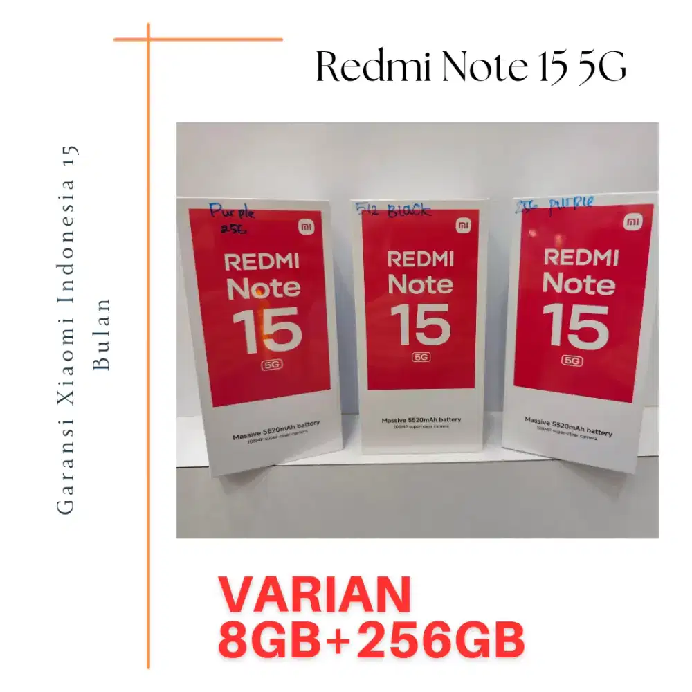 Redmi Note 15 5G 512GB Garansi Resmi Indonesia