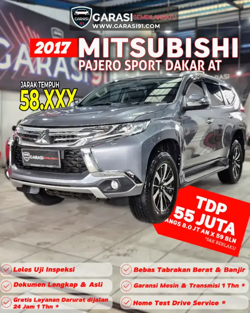 [Tdp 55 JT] PAJERO SPORT DAKAR AT 2017 KM 59 RB
