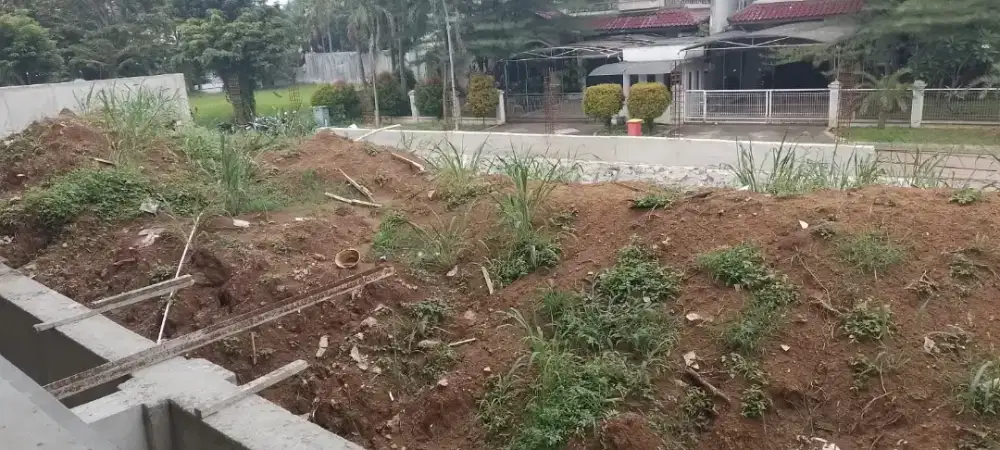 Bongkar bangunan beton Gali pondasi