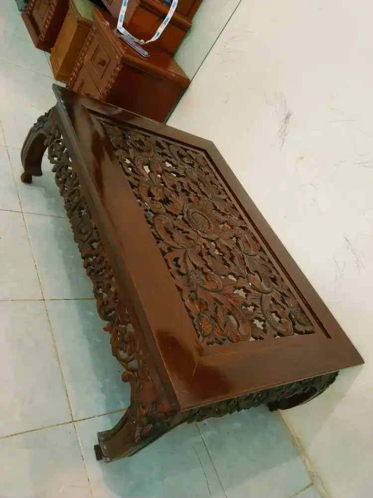 MEJA TAMU FULL UKIR JEPARA ASLI