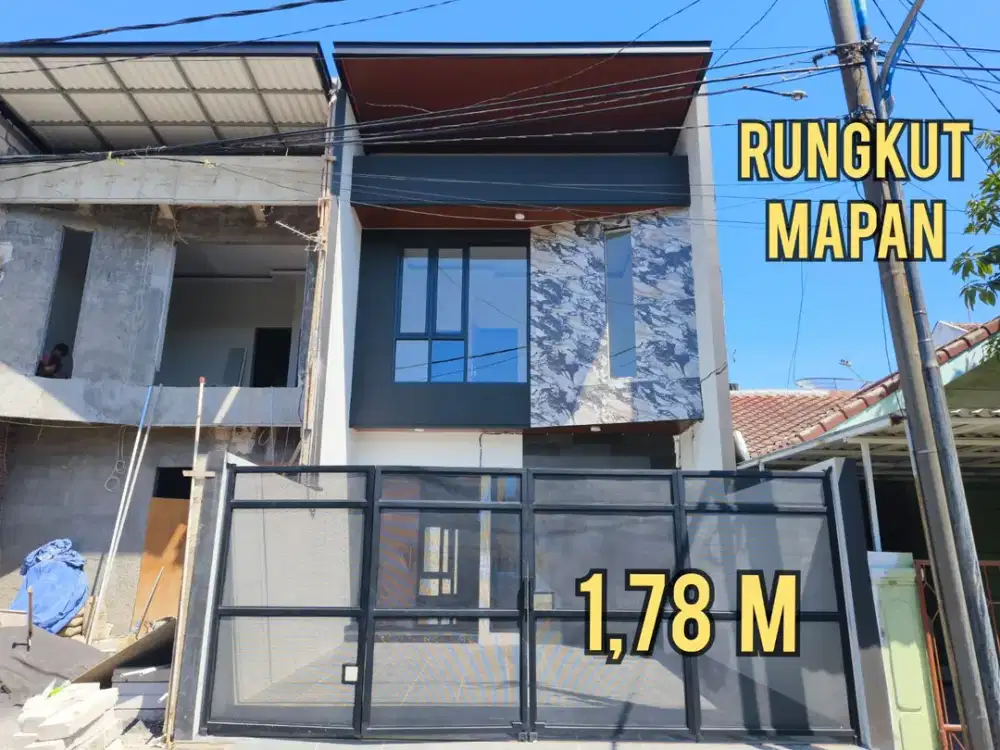 BARU GRESS 2 UNIT RUMAH RUNGKUT MAPAN TENGAH SURABAYA TIMUR. DEKAT UPN, TOL, BANDARA JUANDA, WONOREJO, MEDOAKAN, GUNUNG ANYAR, UINSA, Dll