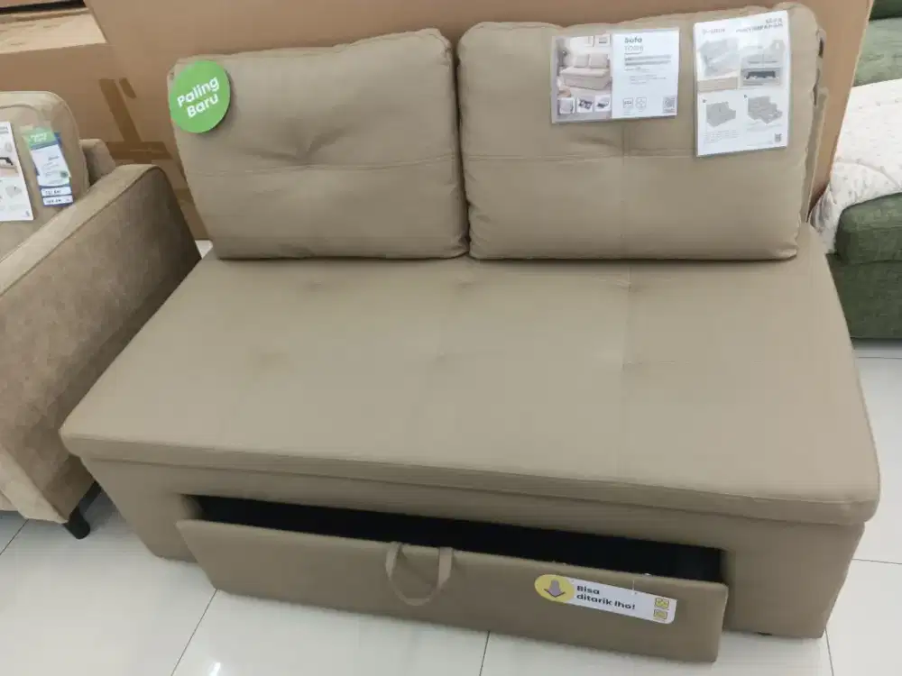 SOFA 2 SEATER DENGAN STORAGE